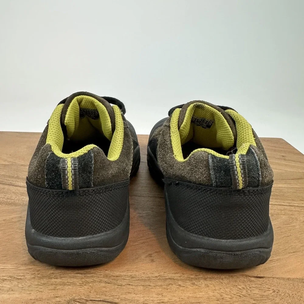 Big Kids Keen Brown Suede Closed Toe Outdoor Hiking Comfort Sneaker Size 1 Y GUC